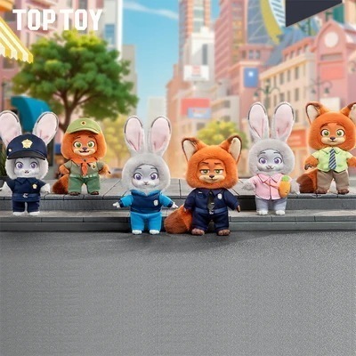 【 正規品保証】TOP TOYニックとジュディの成長の旅物語シリーズ Zootopia judy nick ブラインドボックス確認品ディズニー ズートピアシリーズ ビニールぬいぐるみ 福袋285