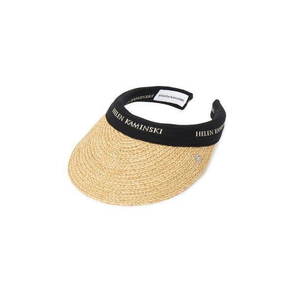 HELEN KAMINSKI ビアンカ 8 女性用バイザー HAT52204 NATURAL BLACK LOGO