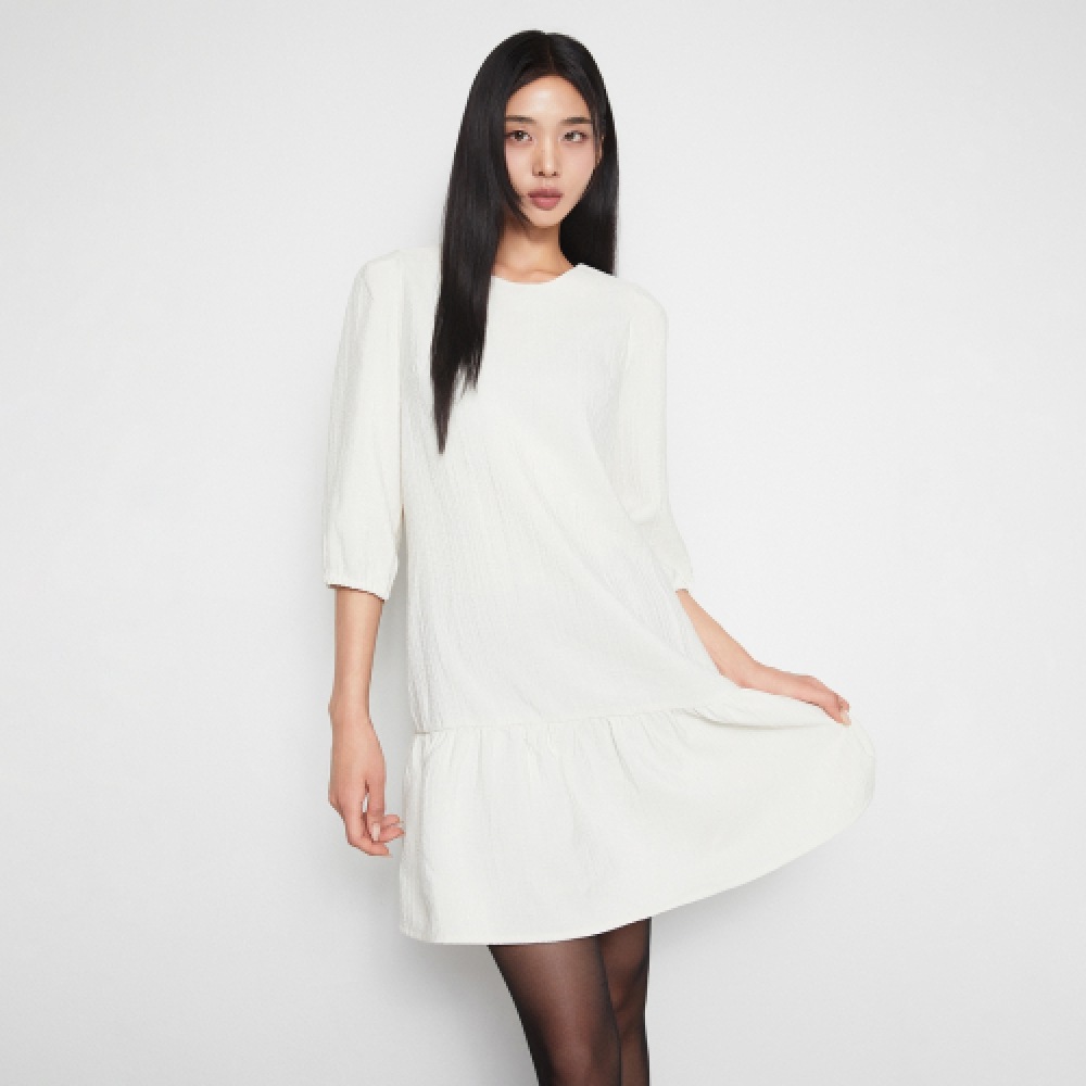 MIXXO ラウンドネックミニドレス_miwowe902G