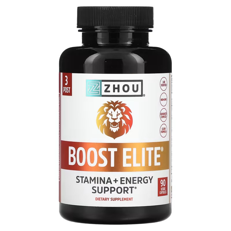 Zhou Nutrition　ブーストエリート高品質テスタステロン促進剤植物性カプセル90粒