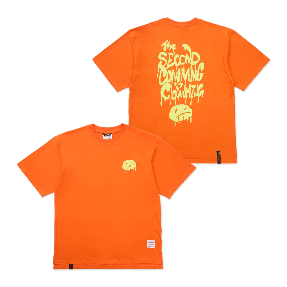 Second Coming Oversized Short Sleeves T-Shirts Orange
