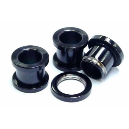 ボディピアス 00G 黒色 ブラックフレッシュトンネル 00ゲージ 定番 ステンレス コーティング ネジ式 装着簡単 ラージホール 大きい 土管型 耳 軟骨 口 舌 乳首 bk-tn00xxxxxx 5,016円