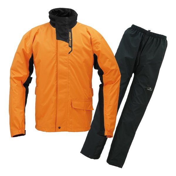 デュアルテックス3レイヤーBIBレインスーツ オレンジ-BM RR7812ORB2