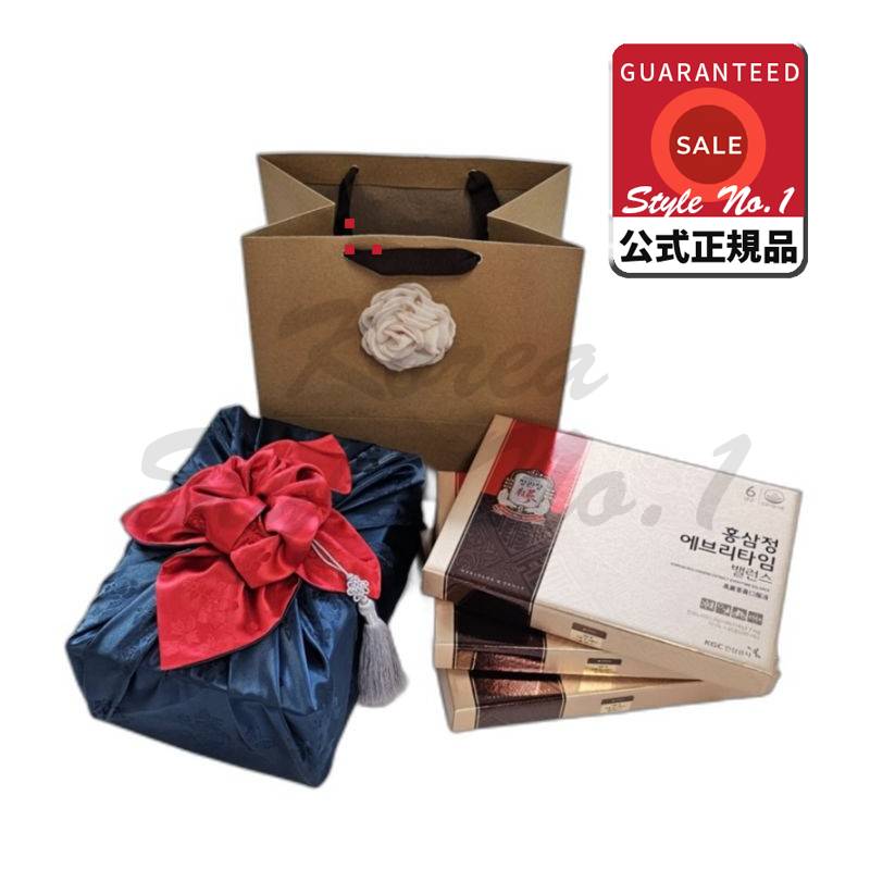 ホンサムジョンエブリタイムデイリースティック60包最高級予団保磁器包装ショッピングバッグギフトセット1セット600ml