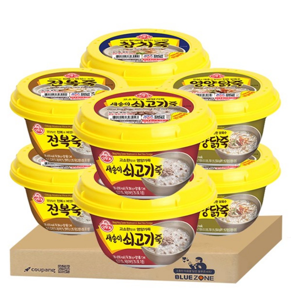 オトギ即席お粥4種8個セット（アワビ粥2+栄養鶏粥2+マグロ粥2+新松牛肉粥2）