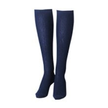 お試しバラ売り！エロかっこいい歌姫愛用！ボンボラン段階圧縮ハイソックス（紺１足）