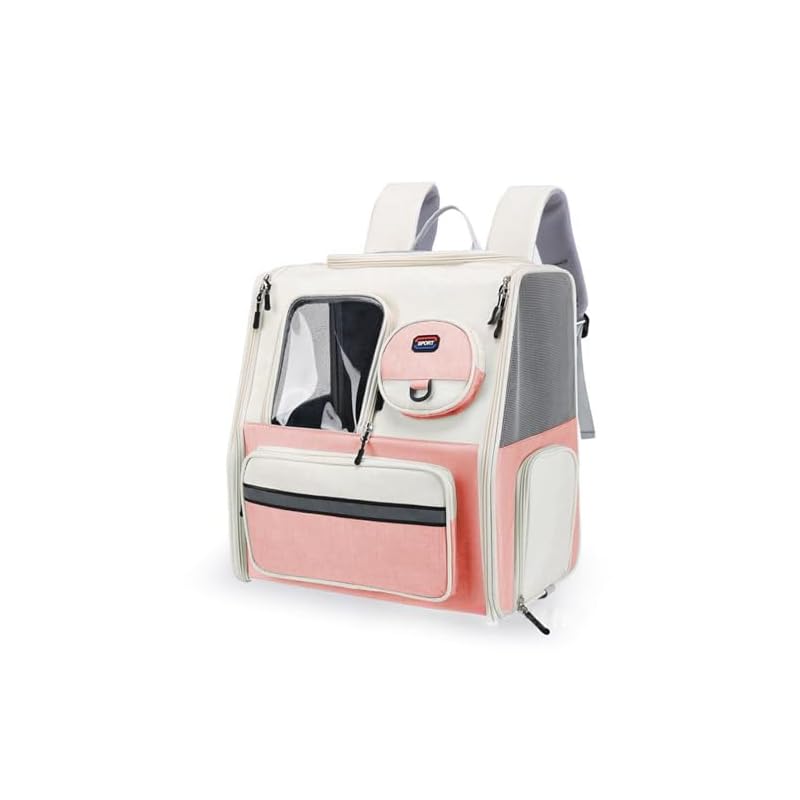 ペットキャリー ペットリュック 猫 キャリーケース 犬 リュック 折り畳み 取り外し可能 ペットキャリーケース 軽量 組み立て簡単 通気性 ペット リュック 耐荷重猫10kg 犬7kg ペット 散歩