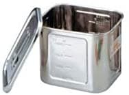 （まとめ買い）本間冬治工業 BK 18-8角型目盛付キッチンポット12型 手無 [x3] 10,281円