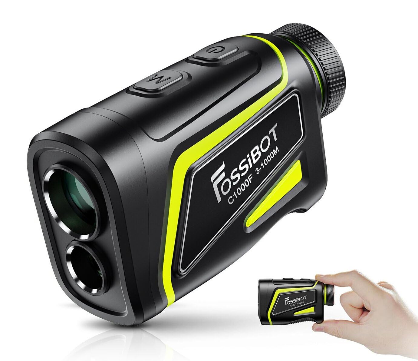 FOSSiBOT C1000F ゴルフレーザー距離計 3点間測定 LCD黒表示 最速0.04S測定 光学6.5倍望遠 高透過レンズ 1000m/1093yd対応 マグネット付 Mini ゴルフ距離計その他
