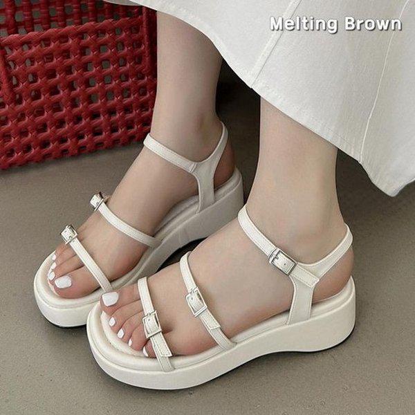 レディース夏用厚底ストラップサンダル RM82