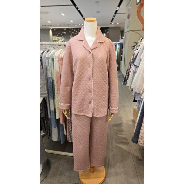 三重織幾何学ナ染めキルティング女性パジャマ WP8874A