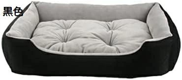ペットベッド 猫 犬 小型犬 中型犬 大型犬　秋 冬 犬ベッド ペットハウス 猫ベッド ペットソファ ぐっすり眠れる 冬寒さ対策 クッション 黒色 スクエア型 滑り止め S 通気 寝袋 おしゃれ 通気
