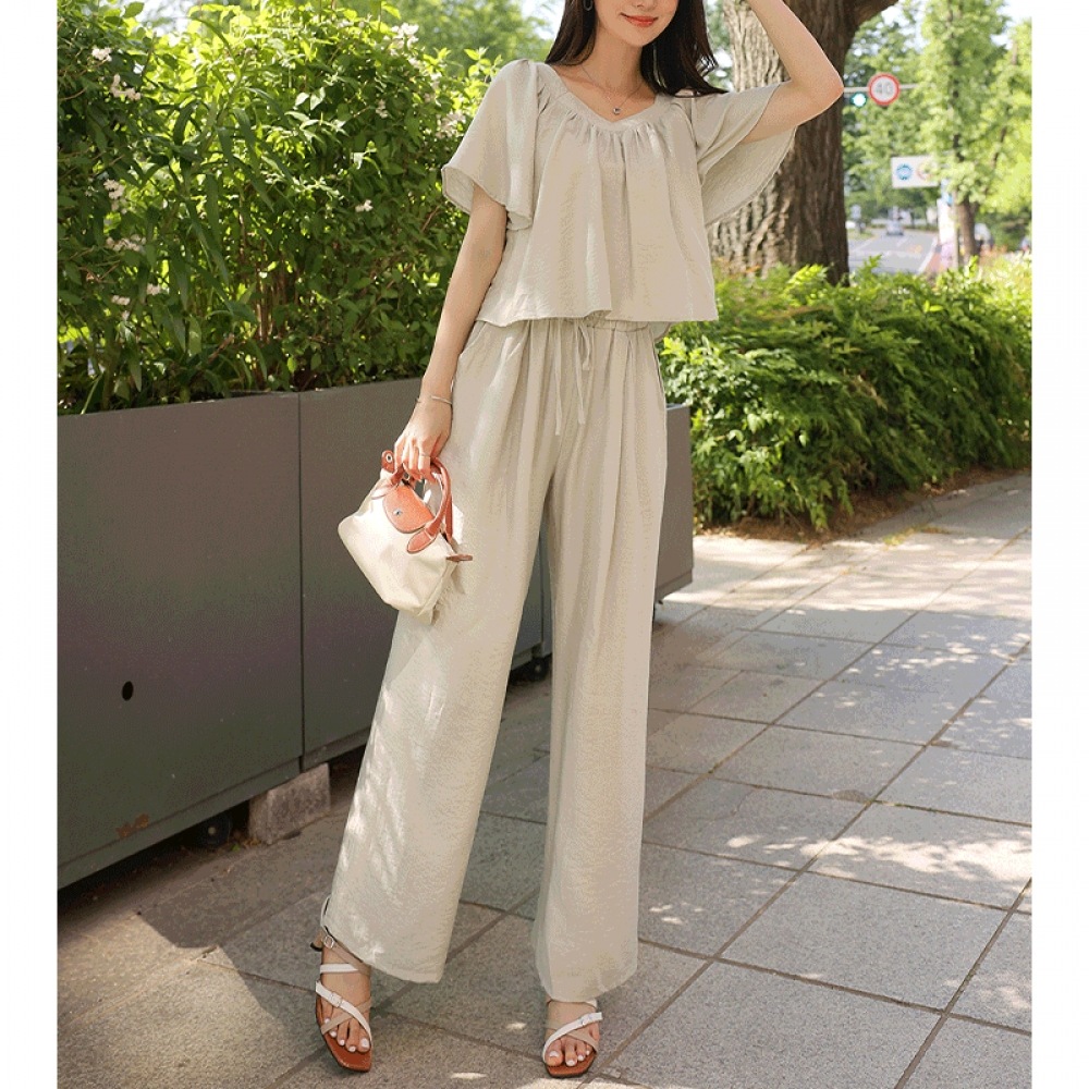 クリック＆ファニー デルリンクール 翼ブラウスパンツセット 6,088円