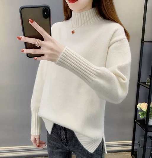 デート モテアイテム ニットソー ざっくりニット 長袖 ミドルネック リブ ウール コーデュロイ 可愛い きれいめ 上品 おしゃれ かっこいい 可愛い ラブリー キュート ガーリー クール