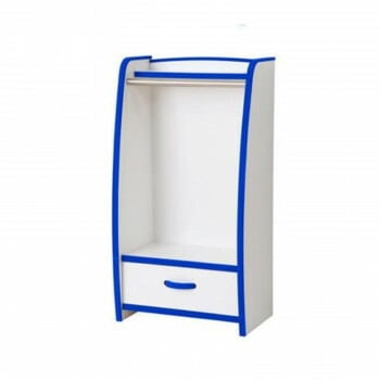 知育家具 EVAキッズシリーズ ハンガーラック 幅48cm HRJ-48H　B/ブルー