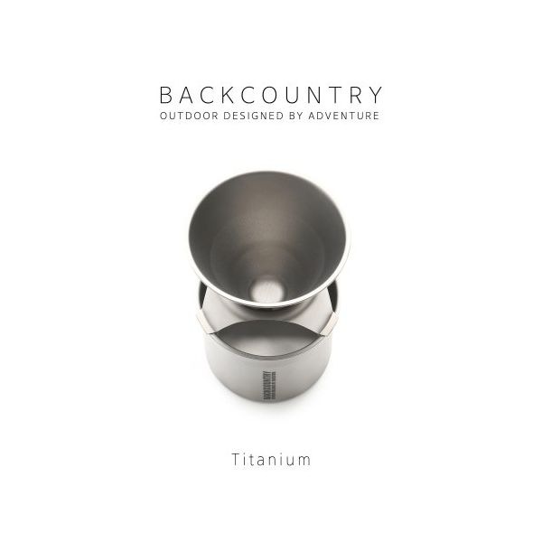 BACKCOUNTRYチタンコーヒーメーカーティーメーカーコーヒードリッパー