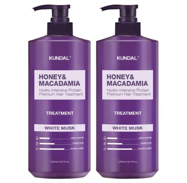 ハニーアンドマカダミア ヘアトリートメントホワイトムスクの香り1058ml*2個 (鎮静/弾力/保湿/栄養供給/活力)