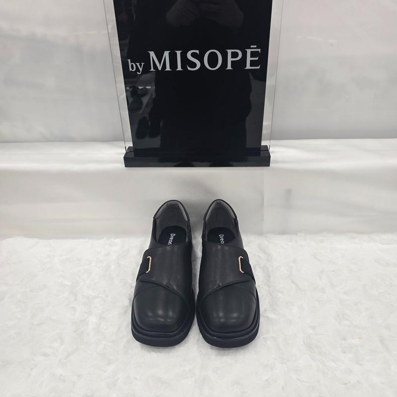 By 女性 三角 バンド ローファー 612HT493SP012 BLACK 3 JJ