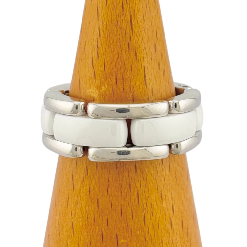 シャネル ウルトラコレクション リング 指輪 10号 18金 K18ホワイトゴールド CHANEL 中古 美品