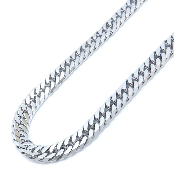 喜平ネックレス Pt850プラチナ 6面 ダブル 50cm 30.6g メンズ/76274【中古】 144,600円