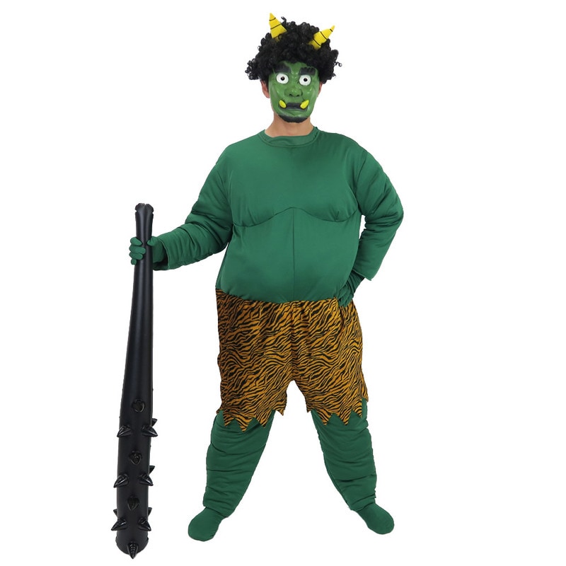 コスプレ 仮装 節分 鬼 衣装 Patymo デカ鬼くん 緑 【 コスプレ 衣装 ハロウィン 仮装 コスチューム メンズ 男性用 パーティーグッズ 余興 大人用 節分衣装 】