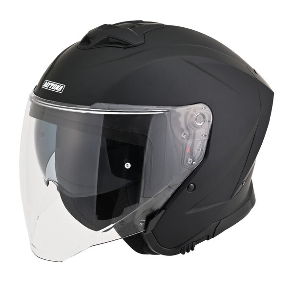 D61061 DN006SJジェットヘルメットMBK/L バイク用 SG規格 高強度ABS スポーツ設計 インナーバイザー / スピーカーホール 装備 マットブラック Lサイズ(59-60cm)