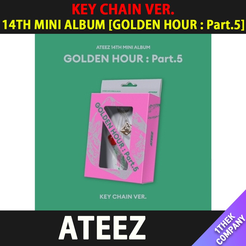 【特典全種８種セット】（withmuu特典）[KEY CHAIN VER.] ATEEZ 14TH MINI ALBUM [GOLDEN HOUR : Part.5]