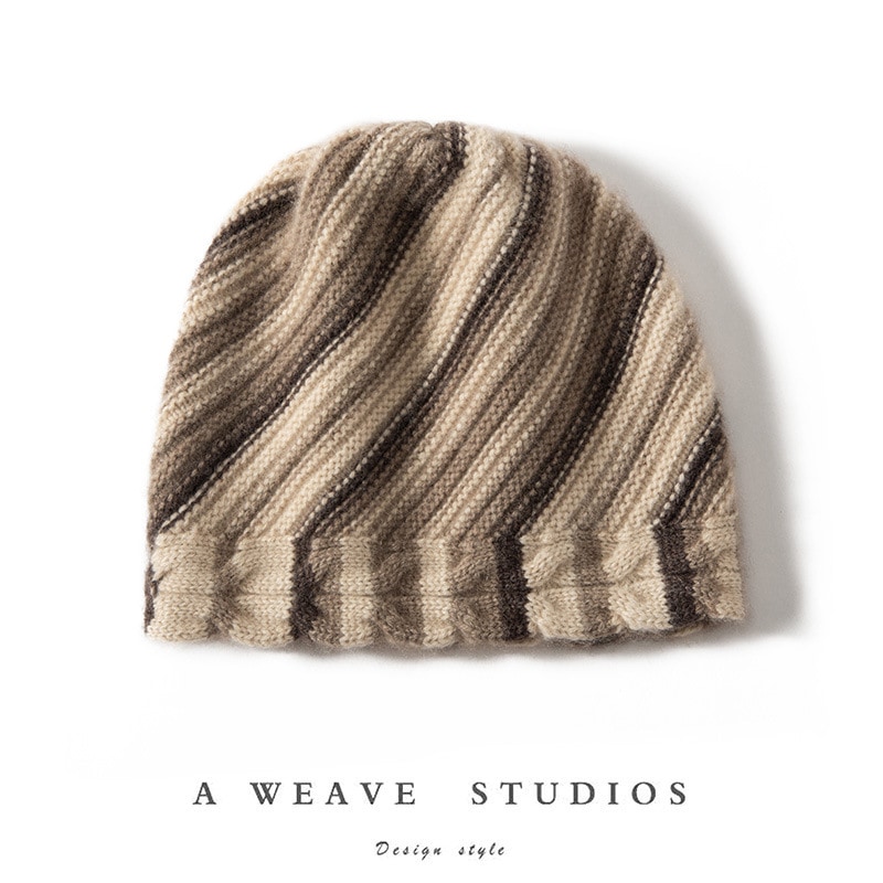 つの流行のつづり合わせの設計の100純のカシミヤの帽子の男性の同項の厚い保温の防寒の耳の帽子