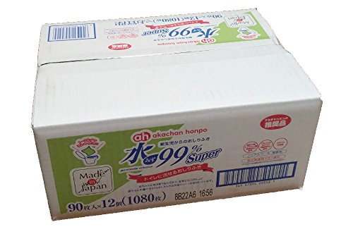 Nikitea 赤ちゃん本舗 【新しくなりました！】 水99%Super トイレに流せるおしりふき