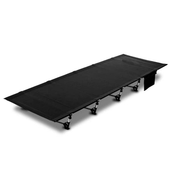 【アウトドアギフト】 2個セット アウトドア ベッド ブラック コット ロータイプ 組立式 耐荷重150kg ポータブルコット 持ち運び キャンプ 車中泊 釣り CHOOUTK-BK