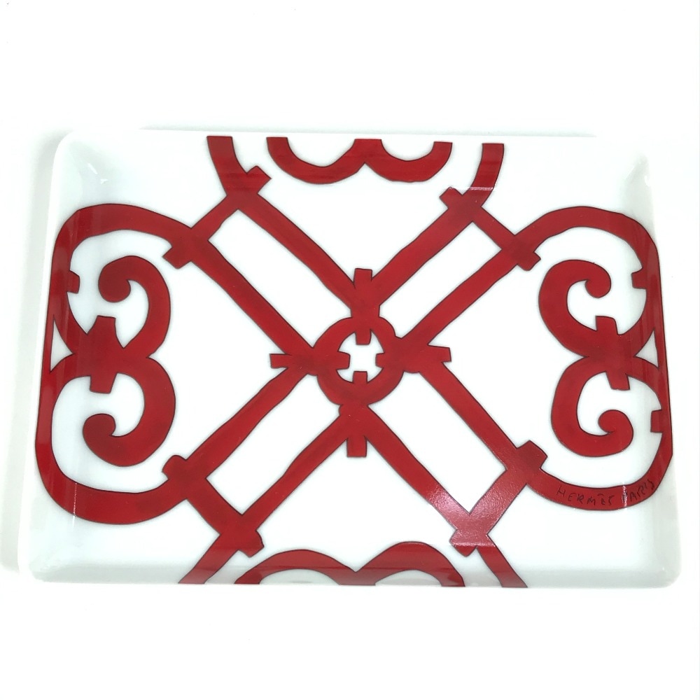 お皿 トレー ガダルキヴィール PM プレート カトラリー 陶器 レッド