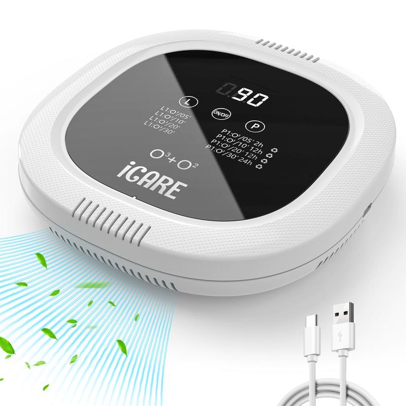 オゾン発生器 10000mAh 充電式 オゾン脱臭機 家庭用 空気清浄機 強力消臭 除菌 脱臭装置 無線 脱臭機 静音 イオン発生器 フィルター交換不要 キッチントイレペットバスルームオフィス