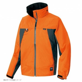 アイトス 全天候型ジャケット オレンジxチャコール L 56301