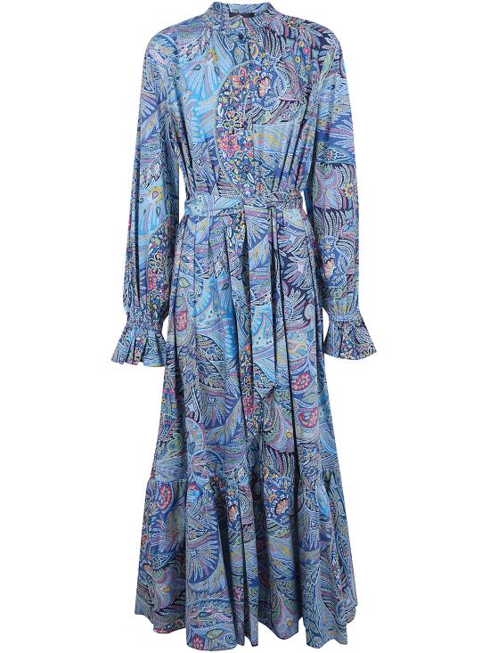 ETRO Women Long Skirts WRHA0631 99SAEI4 X0887 BLUE PRINT
