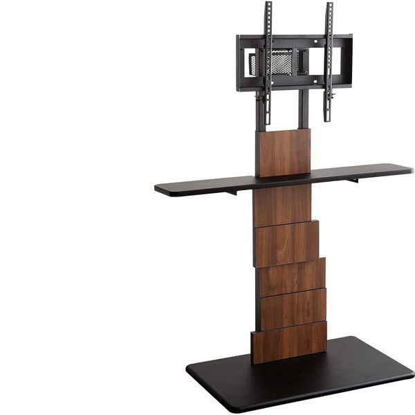 ホームテイスト BROT-SET デザインテレビスタンド ハイスイングタイプ 専用棚 SET [BROART-ブラート-] ウォールナット メーカー直送