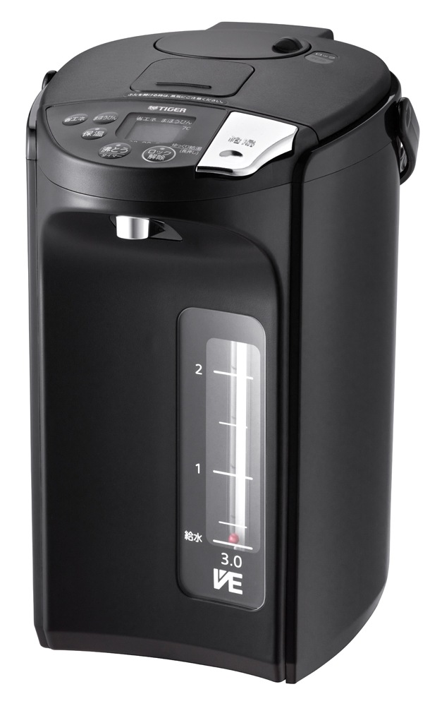 タイガー PIS-G300KE 蒸気レスVE電気まほうびん　3.0L　アーバンブラック PISG300KE