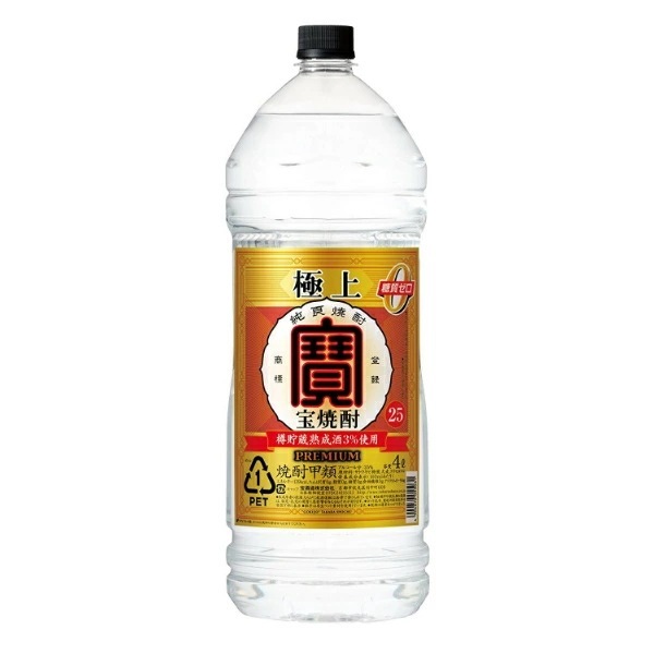 甲類焼酎 宝焼酎 極上 25度 4000ml1ケース4本(004) 『FSH』
