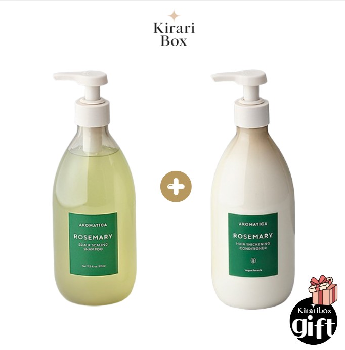 【企画商品】ローズマリー スカルプ スケーリングシャンプー 510ml + ローズマリー ヘア シーニング コンディショナー 510ml/ 頭皮ケア/頭皮の鎮静/脱毛/女性用 薄毛/低刺激/ヴィーガン