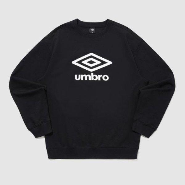 M 長袖Tシャツ CQK UQ121CFS19-BLK エッセンシャル ビッグロゴ スウェットシャツ / ブラック