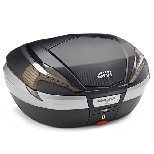 GIVI (ジビ) バイク用 リアボックス 56L 未塗装ブラック(カーボン調パネル) スモークレン