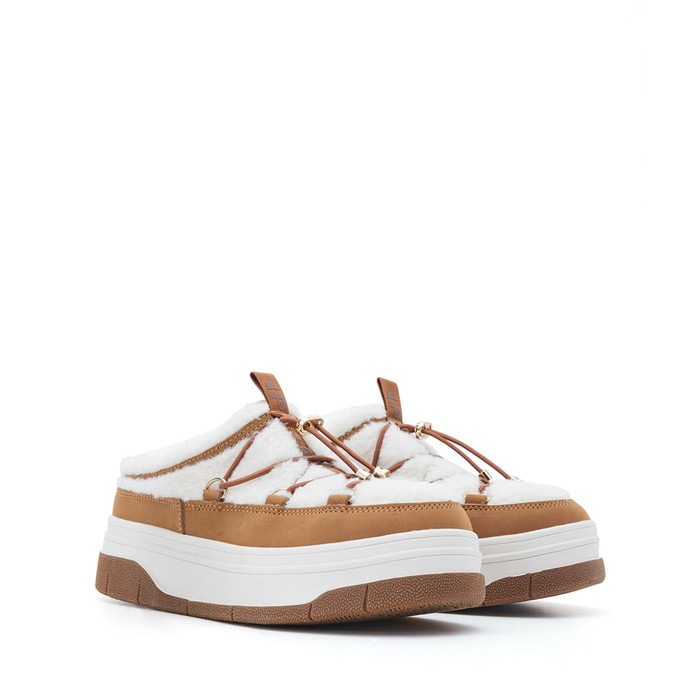 JULES シアリング ミュール MULES レディース 防水 防寒 スリッポン TAN