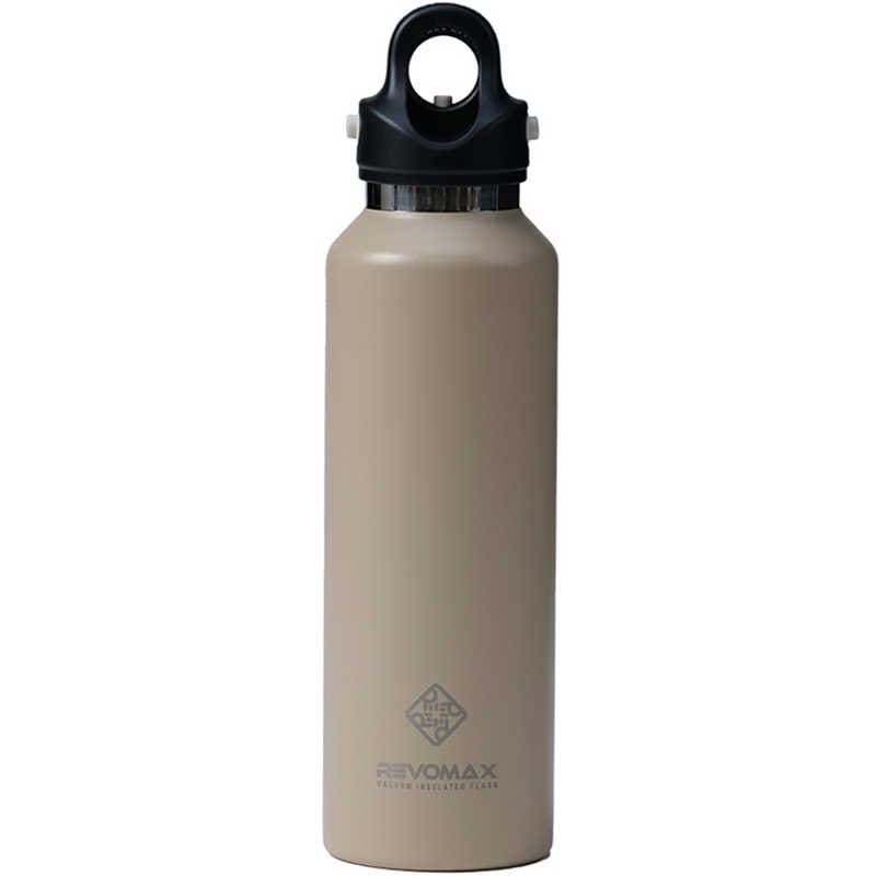 REVOMAX　炭酸対応真空断熱ボトル 20oz [592ml ワンタッチ] サンドベージュ [炭酸対応]　DWF-20755B-JP-V3