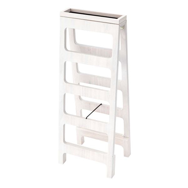 シューズラック 4段 約W32xD25xH83cm ホワイト 折りたたみ式 完成品