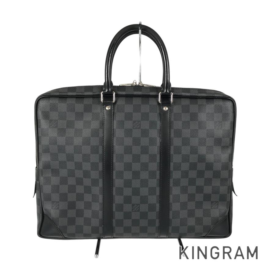ダミエ グラフィット ポルト ドキュマン ヴォワヤージュ N41125 ブリーフケース ju【中古】