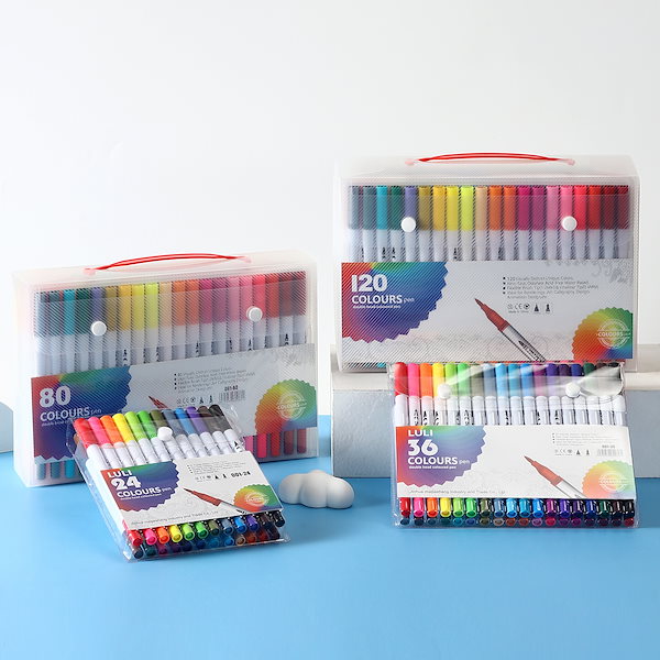 100色 筆ペン マーカーペン イラストマーカー 暗記ペン Amazon.co.jp: Mancola 100色 筆ペン マーカーペン イラスト