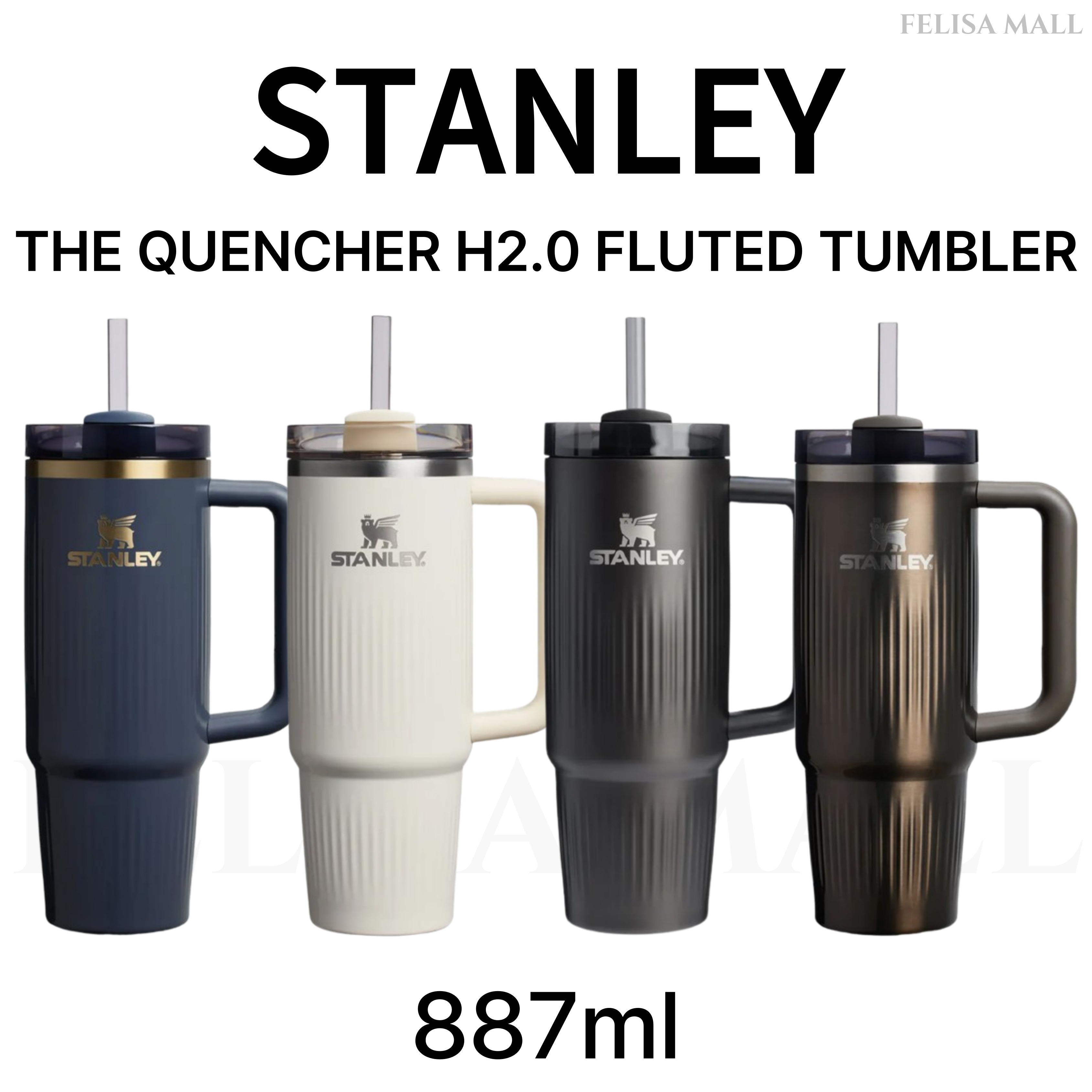 [STANLEY] 【887ml】 新カラー登場 THE QUENCHER H2.0 FLUTED TUMBLER 韓国人気タンブラー