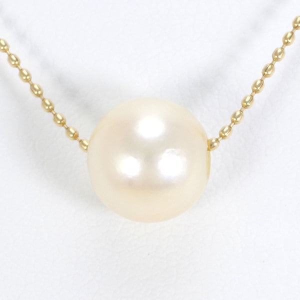 K18 18金 YG イエローゴールド ネックレス パール(真珠) 約39cm ジュエリー 中古