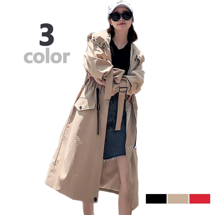 マウンテンパーカー モッズコート ミリタリーコート レディース アウター ライトアウター フード付 5,459円