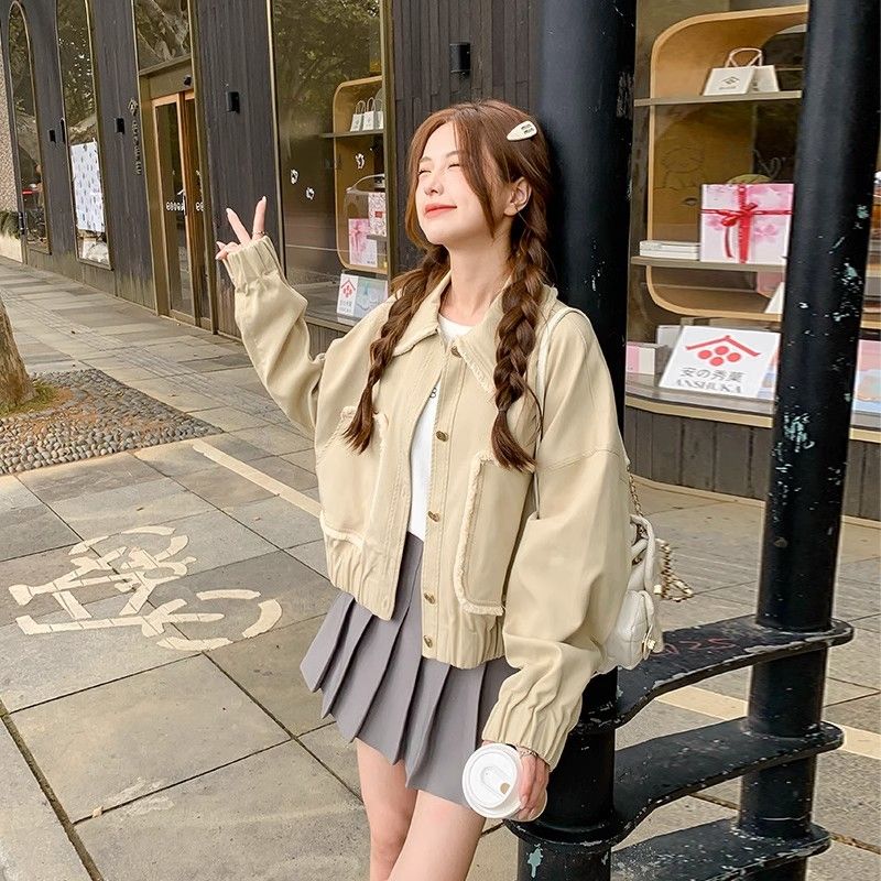 ジャケット 冬アウター 韓国ファッション 秋ジャケットシンプル アウター フィットアウター トップス 秋アウター コート カーディガン アウター ゆったりスウェット レディース