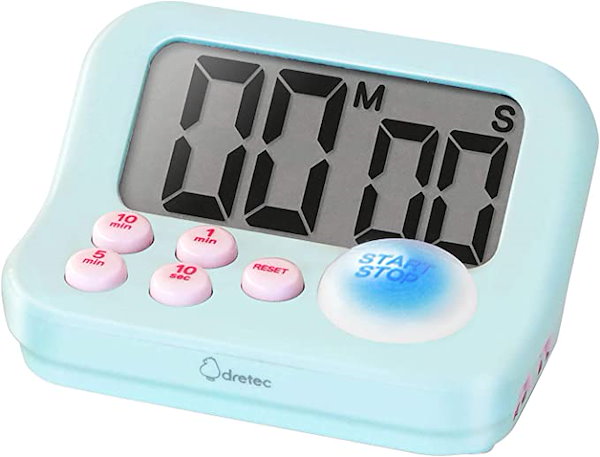 ドリテック タイマー 勉強 学習用 消音 大画面 大音量 時計 アラーム マグネット 最大セット199分59秒 ドリテック タイマー 勉強 学習用 消音 大画面 大音量 時計 アラーム